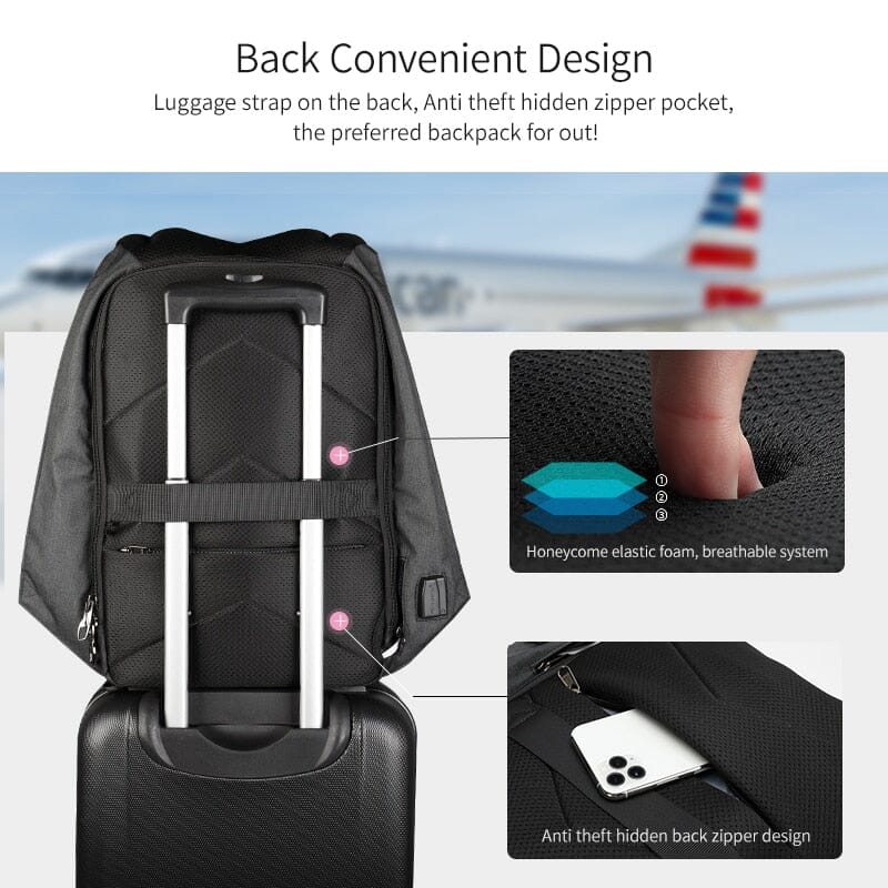 ERIN Backpack With Hidden Pocket