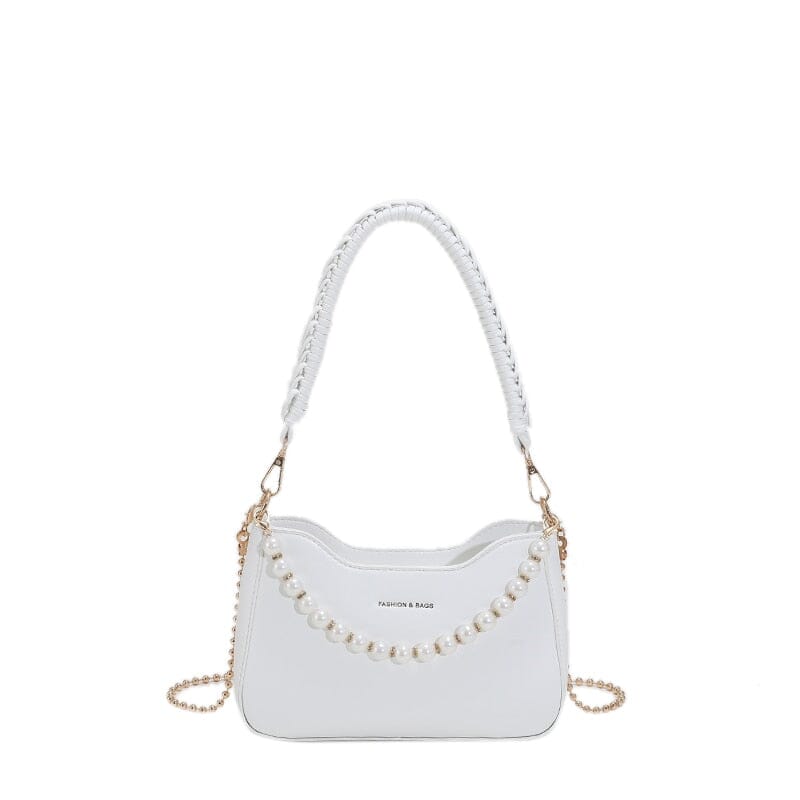 Beaded Leather Crossbody Bag The Store Bags White 
