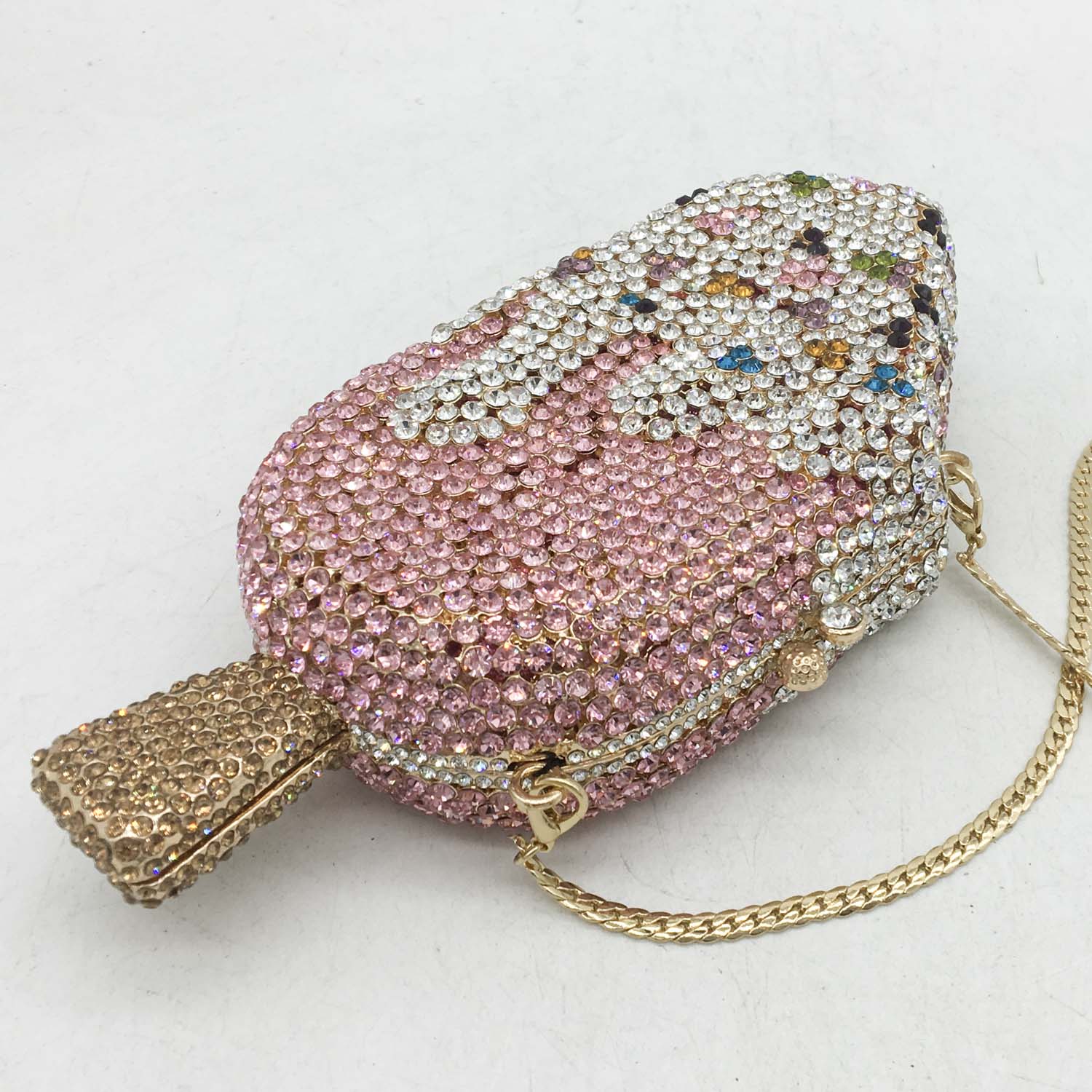 Ice Cream Diamond Evening Clutch Crystal Wedding Bag Luxury WHTUOHENG  Bridal Purses Prom Bags Party Handbags Cocktail Clutches - AliExpress