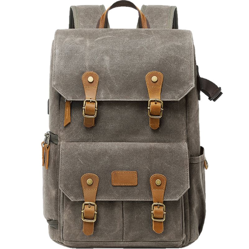 Canvas Camera Backpack With Tripod Holder The Store Bags Army Green 