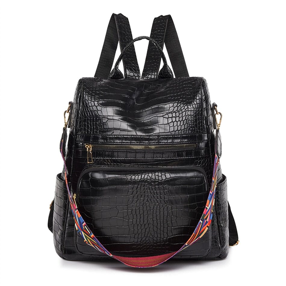Backpack With Back Zipper Pocket