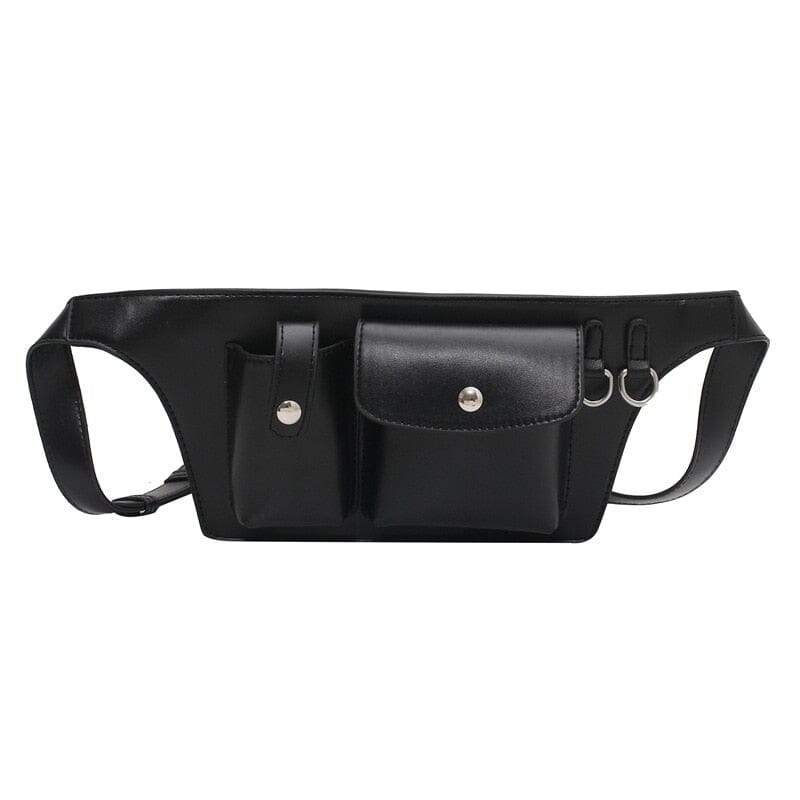Leather Cell Phone Fanny Pack The Store Bags Black 