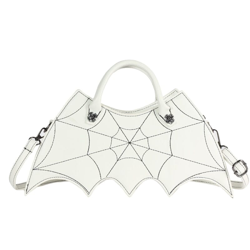 Heart Shaped Spider Web Purse The Store Bags White 