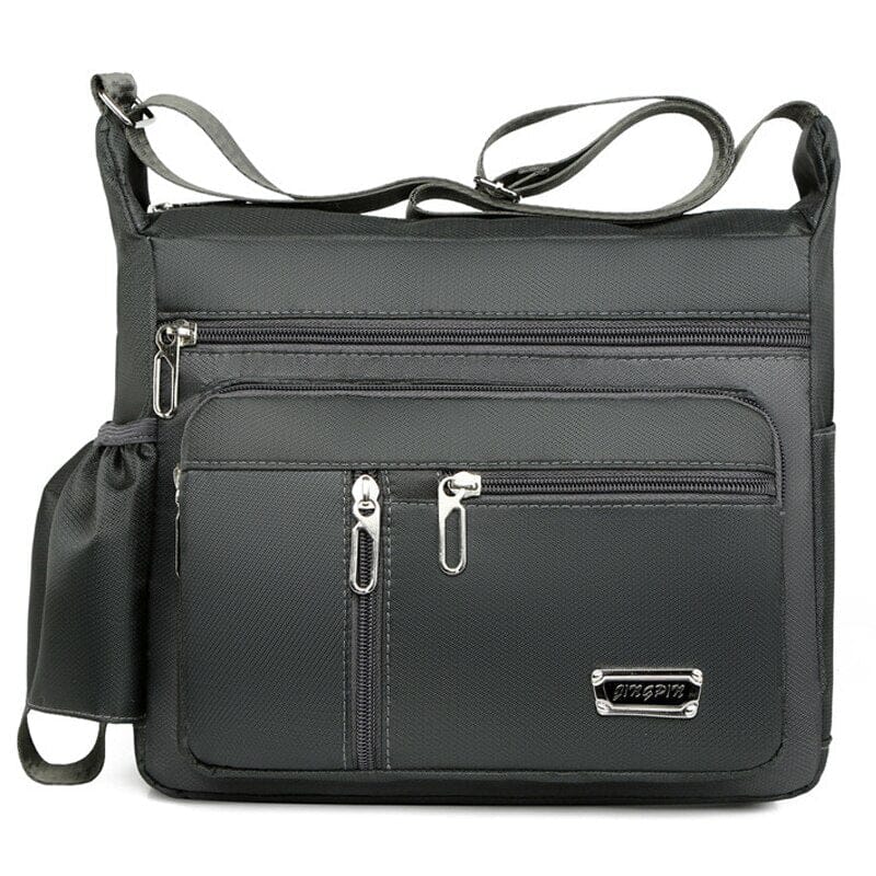 Messenger Bag With Water Bottle Holder The Store Bags Dark Gray 