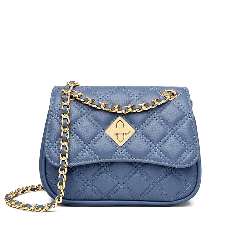 Small Faux Leather Crossbody Bag The Store Bags Sky Blue 