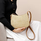Straw And Brown Leather Purse The Store Bags 