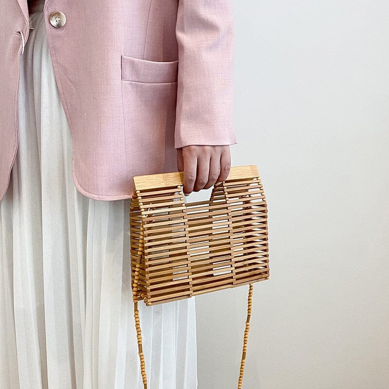 Bamboo Square Boxy Clutch Bag The Store Bags 