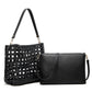 Open Weave Leather Bag The Store Bags Black 