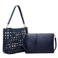 Open Weave Leather Bag The Store Bags Blue 