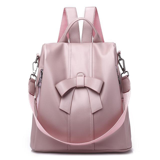 Leather Anti Theft Backpack Purse The Store Bags Pink 