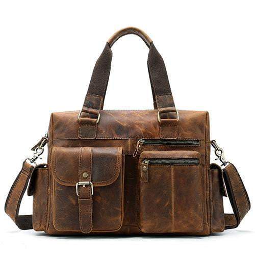 Small Leather Weekend Bag The Store Bags Brown 