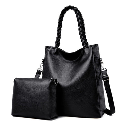 Leather Handbag And Purse Set The Store Bags Black 
