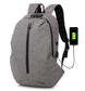 Blue Anti-theft Backpack With USB Charger The Store Bags Grey 