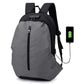 Blue Anti-theft Backpack With USB Charger The Store Bags Mixed Grey 