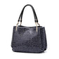 Women's faux alligator leather tote bag The Store Bags Blue 