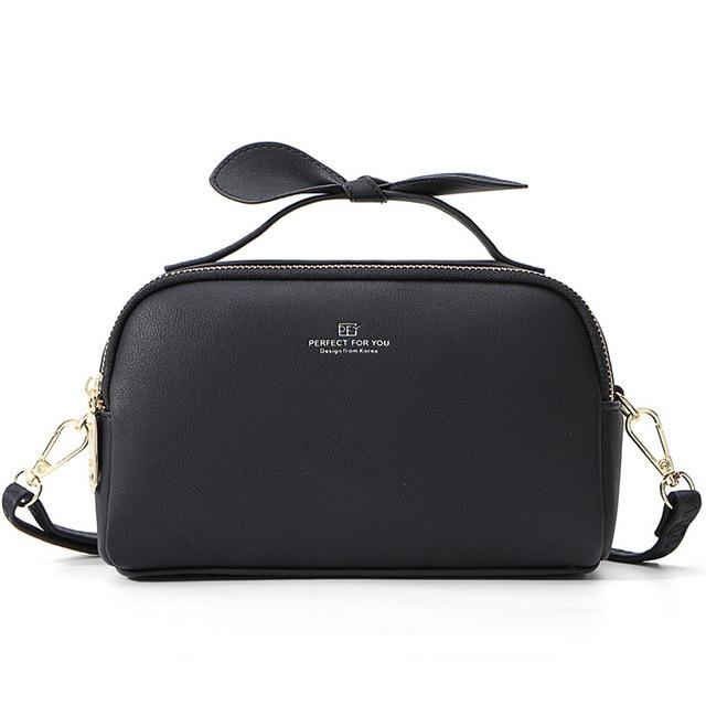 Small Leather Shoulder Bag Women's The Store Bags Black 