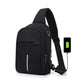 Sling Bag With USB Charging Port ROPE The Store Bags Black 