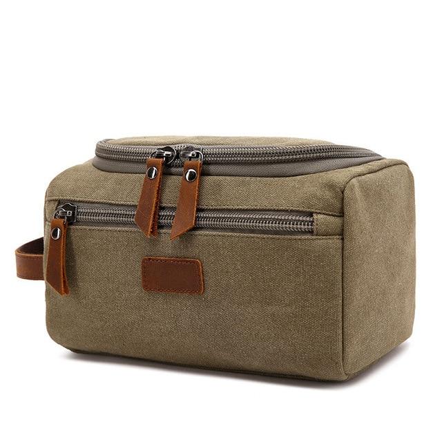 Men's Canvas Travel Toiletry Bag The Store Bags Green 