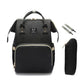 Waterproof Diaper Bag With USB Charger The Store Bags Black 