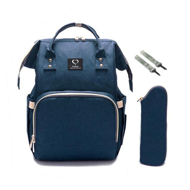 Waterproof Diaper Bag With USB Charger The Store Bags Dark blue 