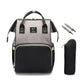 Waterproof Diaper Bag With USB Charger The Store Bags Grey with black 