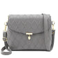 Pebbled Leather Crossbody Bag AVA The Store Bags Gray 