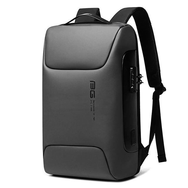 Anti-Theft Backpack With 3-digit Lock BG The Store Bags GREY 15 Inches