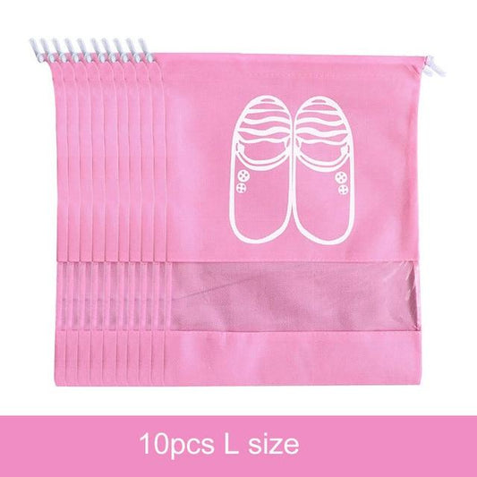 Shoe Storage Bag With Handles The Store Bags L-Pink 