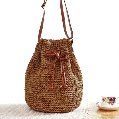 Straw Basket Bag With Tassels The Store Bags Coffee 