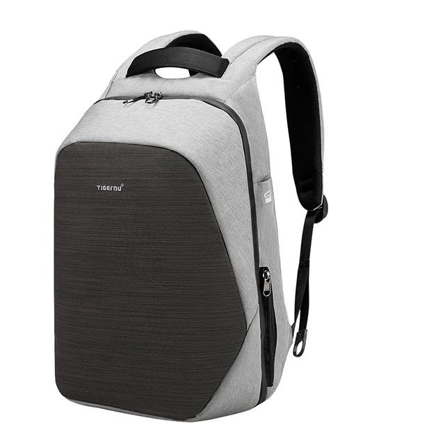 Men's Grey Anti theft Waterproof Travel Laptop Backpack The Store Bags