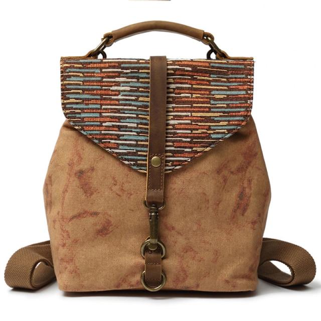 Mailandy Canvas Backpack Purse for Women Vintage Casual India | Ubuy