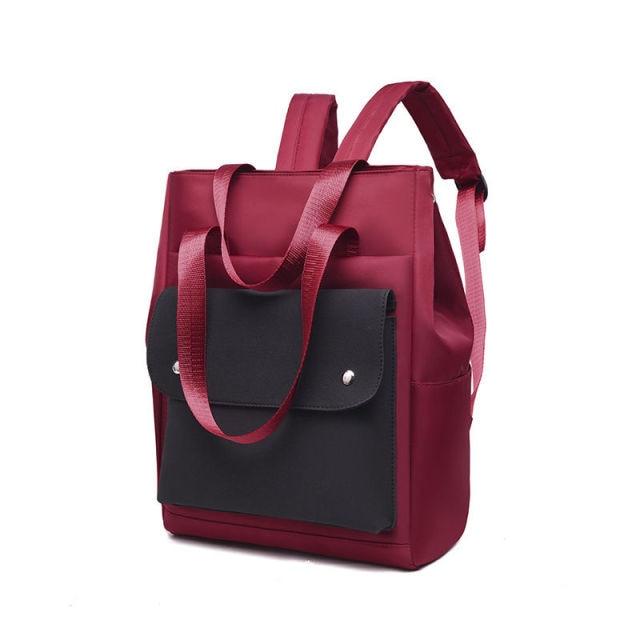 Women's Convertible Laptop Backpack TSB The Store Bags Red 