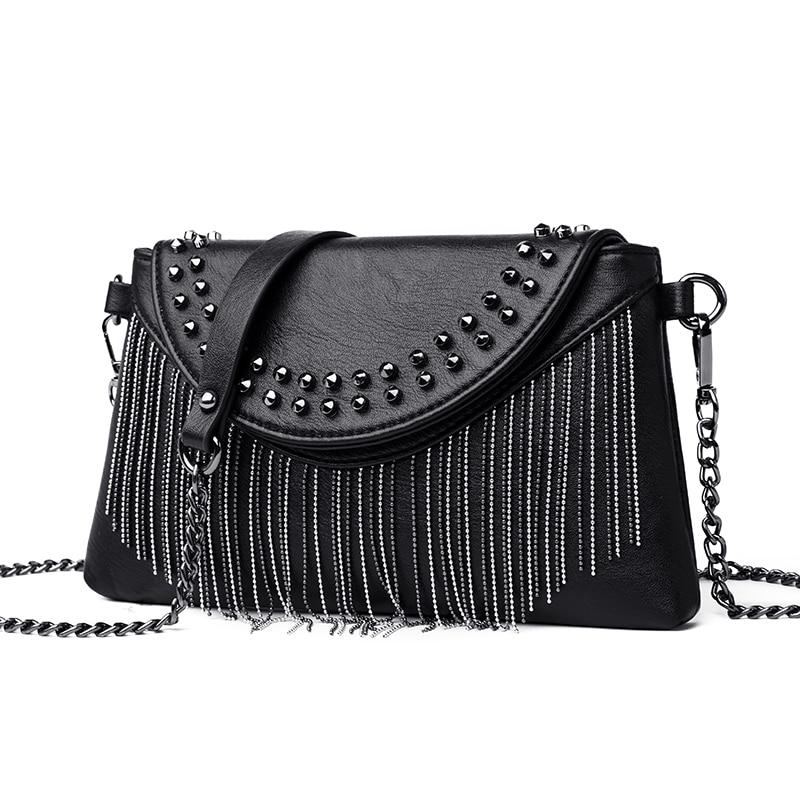 Black Crossbody Bag With Silver Hardware FASHIONBAGS The Store Bags 