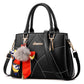 Leather Handbag With Pom Poms The Store Bags Black 