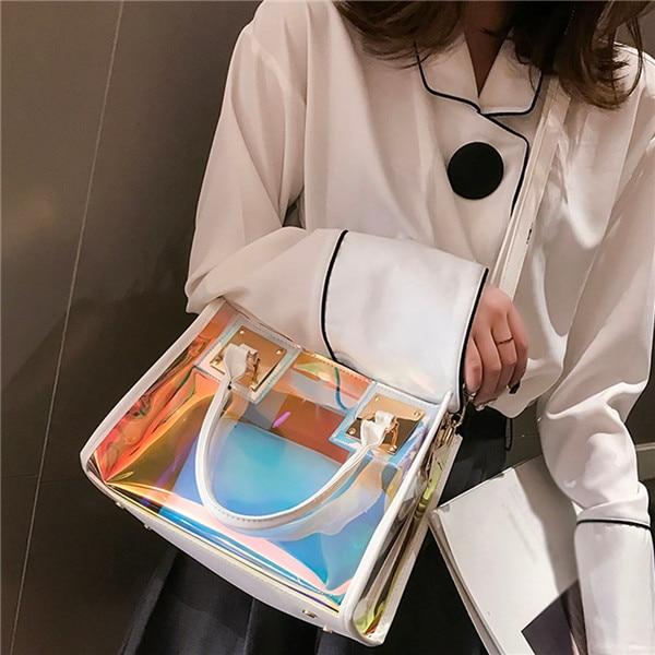 Transparent Holographic Crossbody Bag The Store Bags 