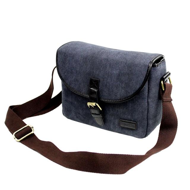 Canvas Camera Bag ZLYC Small DSLR Case Leather Trim Shoulder Messenger  Satchel | Bags, Canvas camera bag, Camera bag