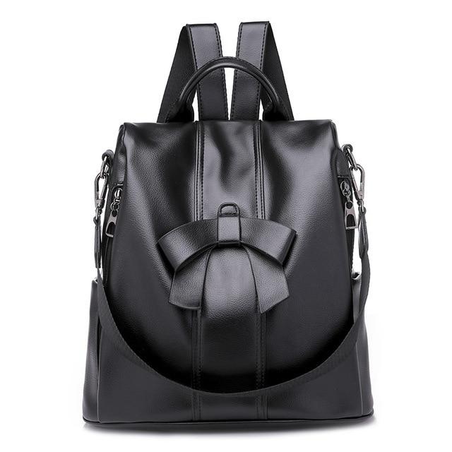 Leather Anti Theft Backpack Purse The Store Bags Black 