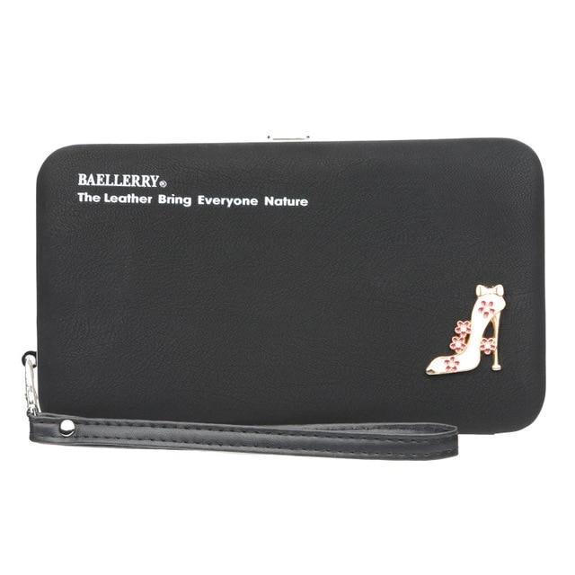 Women's Leather Clutch Bag Phone Case The Store Bags black 