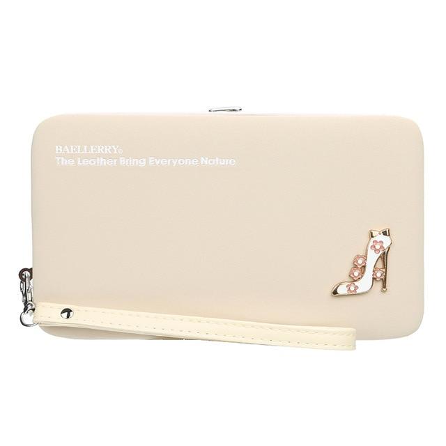 Women's Leather Clutch Bag Phone Case The Store Bags white 